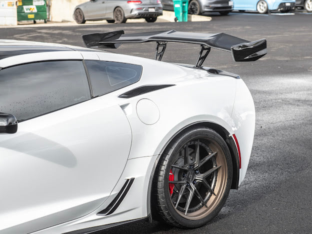 *BLEMISHED-DISCOUNTED* 2014-2019 C7 Corvette - Carbon Fiber "ZR1 Conversion" High Rear Spoiler / Wing Package